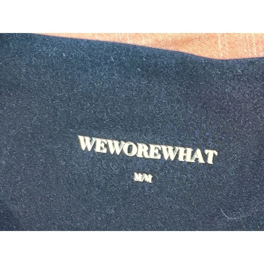 WeWoreWhat Black Elastic High Waist Stretchy Biker Shorts Women's Size M